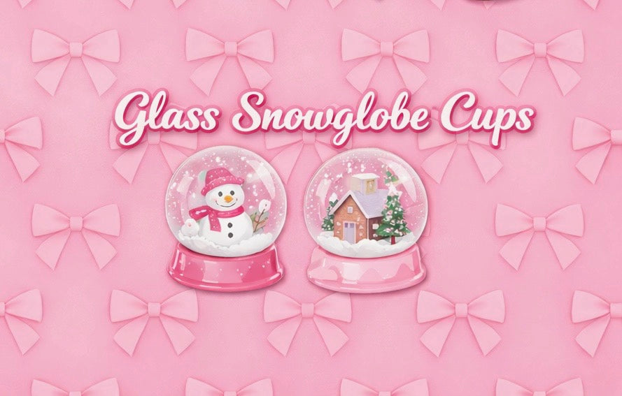 Custom Glass Snow Globe Cups